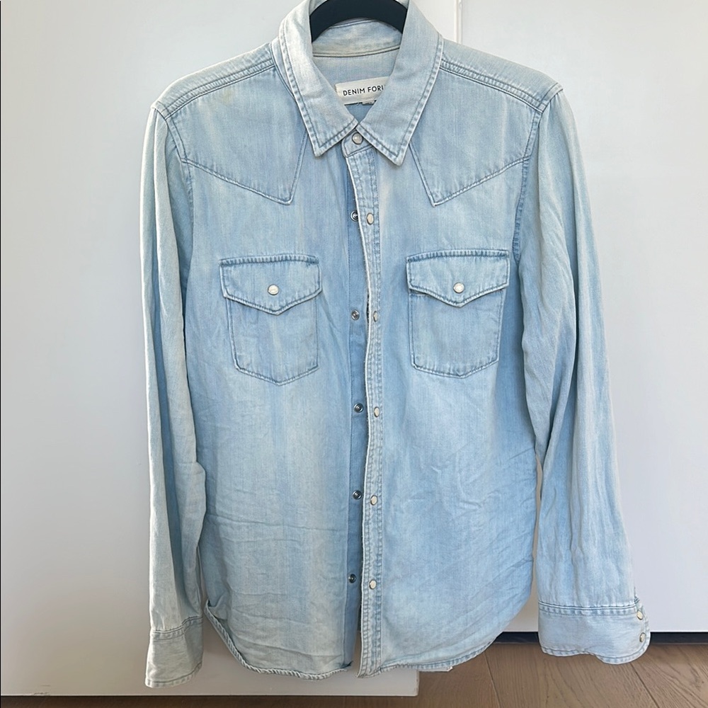 Denim Forum Light Blue Denim Shirt